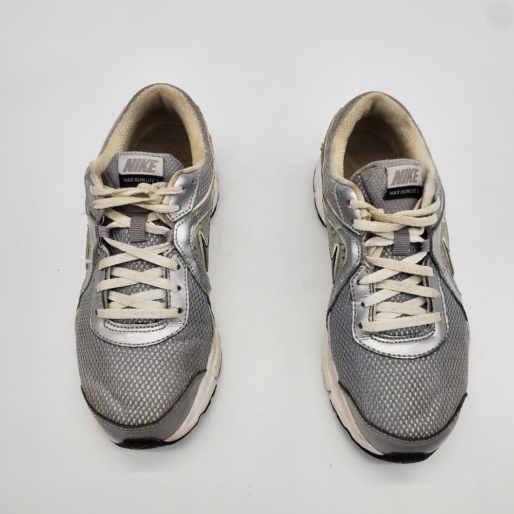 Nike Shoes Youth 6.5 Women 8 Air Max Run Lite +2 Gray Black Running - Picture 3 of 12